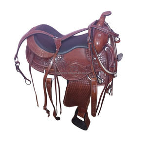 Selle Western rembourrée confortable pour le cavalier et le cheval Selle d'équitation Western Pleasure Trail avec conception personnalisée - Product Image 6