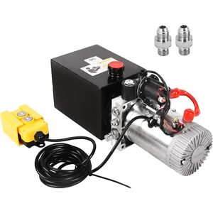 Bomba Hidráulica de 12V CC y 3200 PSI de Acción Simple para Remolque con Depósito Metálico - Product Image 1