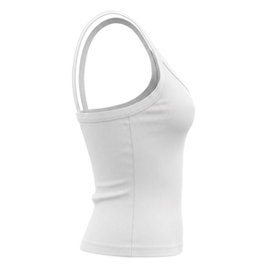 Women's <b>Black</b> Ruched Knitted <b>Tank</b> <b>Top</b> Scoop Neck Minimalist Solid Color Regular Length Cotton/Bamboo Fiber Garment Dyed Quick - Product Image 3
