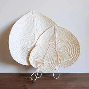 Éventail décoratif en forme de pêche, en bambou naturel, tissé sur mesure, éventails portatifs personnalisés - Product Image 6