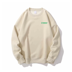 เสื้อฮู้ดดี้แฟชั่นทรงสลิมฟิตใส่สบาย ไซส์ใหญ่พิเศษ สำหรับทุกเพศ พิมพ์โลโก้ได้ตามต้องการ เสื้อสเวตเชิ้ตถักลายทางคอกลมสำหรับผู้ชาย - Product Image 2