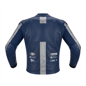 Men’s Cowhide Leather <b>Racing</b> <b>Jacket</b>/Chaqueta MotoCP Style CE Level 2 Armor Motorcycle Track Riding Protective Gear CE - Product Image 2