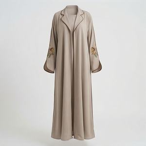 Abaya Kimono Islámica de Moda, Nueva, con Abertura Frontal, Estilo Árabe, Color Personalizado, con Cinta, Ropa Modesta - Product Image 1