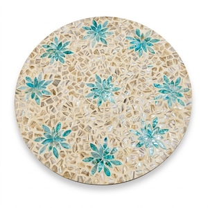 Modern Boho Shell Charger Plate Mother of Pearl <b>Placemat</b> for Beach Wedding & Premium Table Style - Product Image 2
