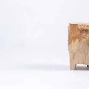 Premium Handmade Rustic Wooden <b>Stool</b> Solid <b>Wood</b> Accent Seating Furniture for Living Room Bedroom Entryway Balcony Home Decor - Product Image 5