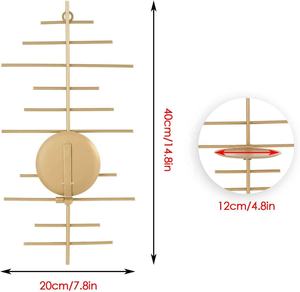 เชิงเทียนโลหะติดผนังดีไซน์สร้างสรรค์ - Product Image 3