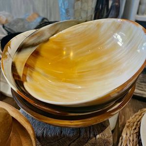 Bol en corne naturelle, bol artisanal en corne, bols faits à la main, écologiques, 100% naturels - Product Image 1