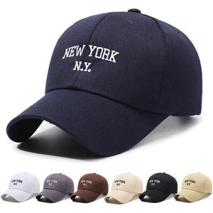 หมวกเบสบอลปักลาย New York N.Y. ผ้าแคนวาส ยูนิเซ็กส์ 6 แผง ผ้าฝ้าย ระบายอากาศ กันน้ำ สำหรับกิจกรรมกลางแจ้ง ปรับขนาดได้ สวมใส่สบาย หลากหลายสไตล์ - Product Image 1