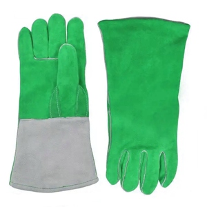 Gants de soudage en cuir de vachette renforcé, résistants à la chaleur et aux étincelles, équipement de protection individuelle industriel pour soudeurs - Product Image 4