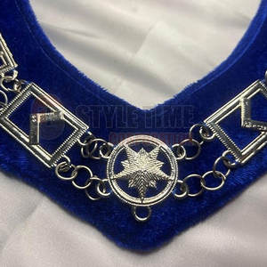 Collar de cadena masónica de diseño personalizado con eslabones detallados, collar de cadena masónica profesional para funciones de logia. - Product Image 4