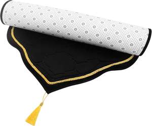 Portable High Quality Sejadah Thick Prayer <b>Matt</b> Muslim Islamic Prayer Rug Foldable Black Color Hajj Umrah Ramadan Praying Mats - Product Image 2