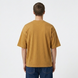 Camiseta Oversize Personalizada para Hombre, 100% Algodón, Impresión 3D, 240GSM, Gruesa, Transpirable, Estilo Vintage, para Logotipo Personalizado, Venta al Por Mayor - Product Image 5