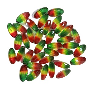 Precio al por mayor, piedra preciosa natural, piedra de cristal doble multicolor, forma ovalada de corte doble facetado en ambos lados para la fabricación de joyas - Product Image 3