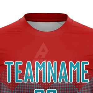 Camiseta de Fútbol Personalizada con Transferencia Térmica, Nombre del Equipo, Número, Transpirable, de Secado Rápido, Antibacteriana, Corta, 100% Poliéster - Product Image 5