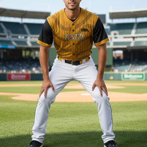 Uniforme de Béisbol de Diseño Elegante para Hombre, Tela Transpirable, Ajuste Cómodo, Ropa Deportiva para Entrenamiento y Juego en Equipo - Product Image 6