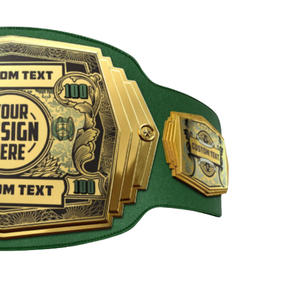 Custom Money-Themed Championship Belt Personalized Sports Belt with Custom Text and Design Ideal for Events and Collectors - Product Image 3