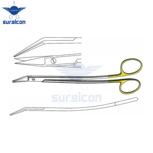 Tijeras Quirúrgicas Dean Scissors Plain de 12 cm (4-3/4 Pulgadas) Semiofiladas/Opacas TC Doradas con Cuchillas de Corte de Precisión y Uso Profesional - Product Image 4