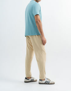 เสื้อยืดคอกลมทรงบ็อกซี่แขนสั้นผู้ชาย ดีไซน์สั่งทำ แฟชั่นสตรีทแวร์ ผลิตจากผ้าฝ้ายถัก 100% โดยผู้ผลิตโดยตรง - Product Image 4