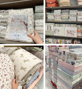 Juego de Ropa de Cama Casual de 4 Piezas con Estampado Marrón, Funda de Edredón, Sábanas y Fundas de Almohada con Patrón de Monograma para Decoración de Dormitorio (Cuatro Estaciones) - Product Image 3