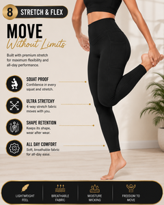 Pantalon de sport uni pour femme de haute qualité, séchage rapide, extensible dans quatre directions, écologique, respirant, effet push-up, taille haute, pour yoga et fitness - Product Image 4
