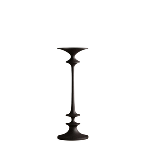 Vente en gros de nouveaux supports à bougies pour la décoration de la maison, porte-bougie de haute qualité, finition noire, en aluminium coulé, personnalisé, fait main - Product Image 1