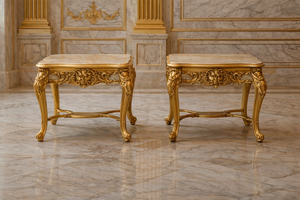 Muebles de Sala de Estar Tallados en Estilo Barroco con Hojas de Oro, Juego de Sofás de Lujo para Sala de Estar, Juego de Sofás Tallados a Mano de Primera Calidad, Nueva York - Product Image 5