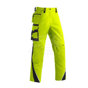 Pantalones de trabajo reflectantes de seguridad, material duradero para trabajadores de carreteras y sitios de construcción, fabricante de Pakistán - Product Image 3