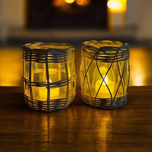 Stylish <b>Rattan</b> Candle Holder Suitable For Side <b>Tables</b> Coffee <b>Tables</b> And <b>Bedside</b> <b>Table</b> Decoration Handcrafted From India - Product Image 6