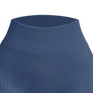 Pantalon de yoga côtelé uni à cordon de serrage pour femme, taille haute, contrôle de la silhouette, idéal pour la gym et l'entraînement, collection 2026, best-seller - Product Image 3