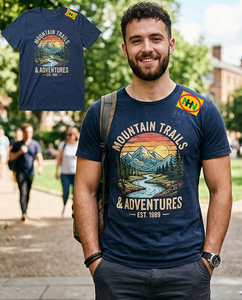 T-shirt unisexe surdimensionné en coton 100% tricoté, personnalisé avec logo OEM, impression graphique de haute qualité, séchage rapide et respirant pour homme - Product Image 1