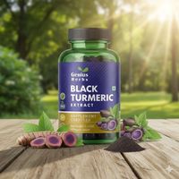 Capsules d'extrait de curcuma noir, formule naturelle de Curcuma Caesia pour une vitalité élevée, vente en gros, qualité export.