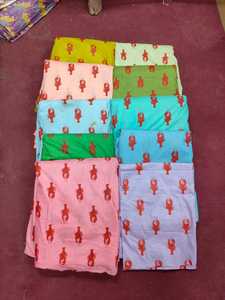 Premium Cotton Printed <b>Fabric</b> Sustainable Floral Artisan Hand Block Print for Summer Apparel and Home Decor Textiles - Product Image 4