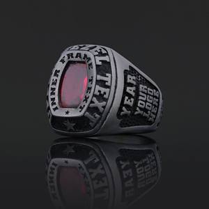 Bague d'École BOJ 024 Personnalisée en Argent et Diamant, Bague de Diplôme Universitaire Unisexe, Cadeau pour Fêtes et Occasions Spéciales IGI/ - Product Image 4