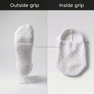 Custom Logo Crew Socks Sport Cotton Breathable Anti <b>Slip</b> Grip Socks OEM ODM Factory Wholesale - Product Image 4