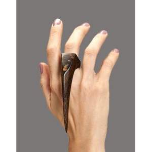 Anillo de Dedo Moderno y Minimalista de Resina y Madera para Conjuntos Elegantes, Accesorios de Joyería - Product Image 1