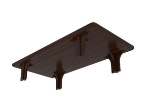 Ensemble de salle à manger en bois de style japonais moderne du milieu du siècle, 6 pièces, chaises rembourrées à dossier solide, table rectangulaire, meubles pour la maison - Product Image 3