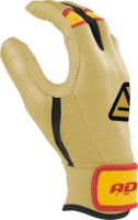 Gants de frappe de baseball en cuir de chèvre de qualité supérieure, fermeture à boucle, tailles et couleurs personnalisables, design antidérapant durable, Adiha Impex