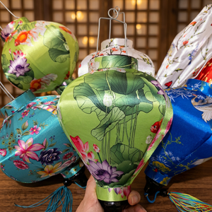 Vietnam Luxury Silk Lantern Artisan Craft Material for Hotel Restaurant <b>Decoration</b> Hanging Lighting - Product Image 4