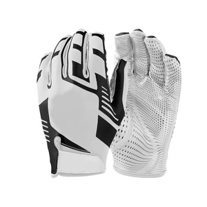 Guantes de Fútbol Americano Personalizados al por Mayor con Logotipo, Agarre para Receptor, Correa de Muñeca Ajustable con Cierre de Gancho y Bucle, Antideslizantes - Product Image 1