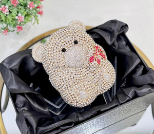 Sac à main de soirée en cristal de perle demi-lune en gros pour mariage, sac à main de mariée, accessoires de mode Inde - Product Image 4