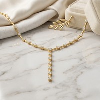 Collier à pendentif diamant rond serti de griffes 2.30CTW