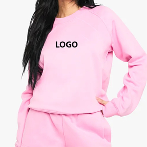 Sudadera para Mujer, Personalizada con Estampado, Color Rosa, Lisa, Bordada, de Algodón y Felpa, Talla Grande, para Invierno - Product Image 5