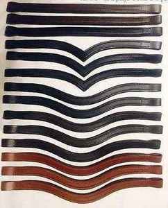 Bandas de cuero personalizadas con canal vacío para la frente del caballo, accesorios ecuestres, todas las formas y tamaños, para doma, brida, hackamore. - Product Image 5