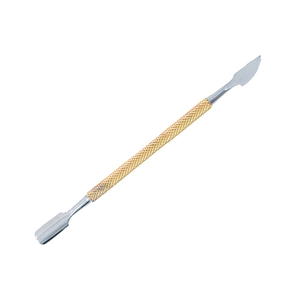 Pousse-cuticules professionnel en acier inoxydable durable avec poignée texturée pour un contrôle facile, double extrémité - Product Image 1