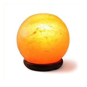 Lámpara de Sal Rosa Natural al por Mayor OEM, Diseño de Esfera Tallada para Decoración de Hogar, Oficina, SPA y Bienestar, Artesanía Natural - Product Image 3