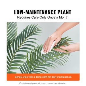 Palmera Artificial de 1.2 m de Altura, Material PE Seguro, Protección Antivuelco, Bajo Mantenimiento, Planta Artificial Realista - Product Image 3