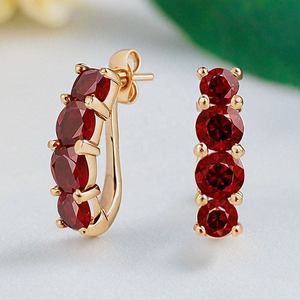 <b>Garnet</b> <b>Earrings</b> Handmade Jewelry 925 Solid Sterling Silver <b>Earrings</b> Fine Jewellery Suppliers - Product Image 2