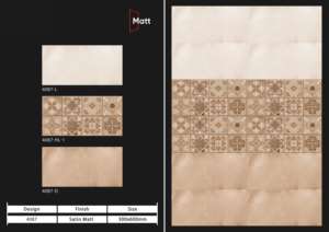 Elegantes azulejos de porcelana mate de 30x60 cm, desarrollados para interiores modernos, que garantizan fácil mantenimiento, durabilidad y antideslizantes. - Product Image 4