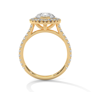 แหวนเพชรทองคำ 14K เพชรเพาะเลี้ยงในห้องปฏิบัติการ แหวนทองคำแท้ 18K สำหรับผู้หญิง สไตล์คลาสสิก รับรองโดย IGI แหวนหมั้น แหวนวันครบรอบ - Product Image 6