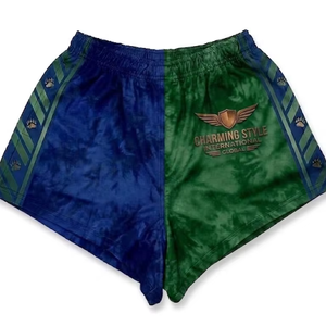 Shorts de rugby personnalisés avec poches zippées, nouveaux shorts de rugby respirants pour hommes avec cordons, shorts de rugby sublimés - Product Image 2